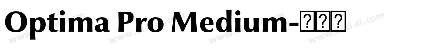 Optima Pro Medium字体转换
